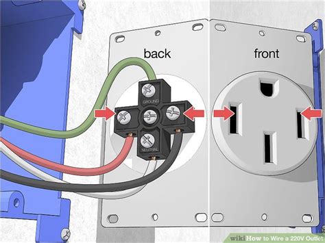 how to wire 220v outlet